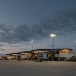 External concourse with new gates.