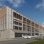 Rendering of the CONRAC exterior entrance